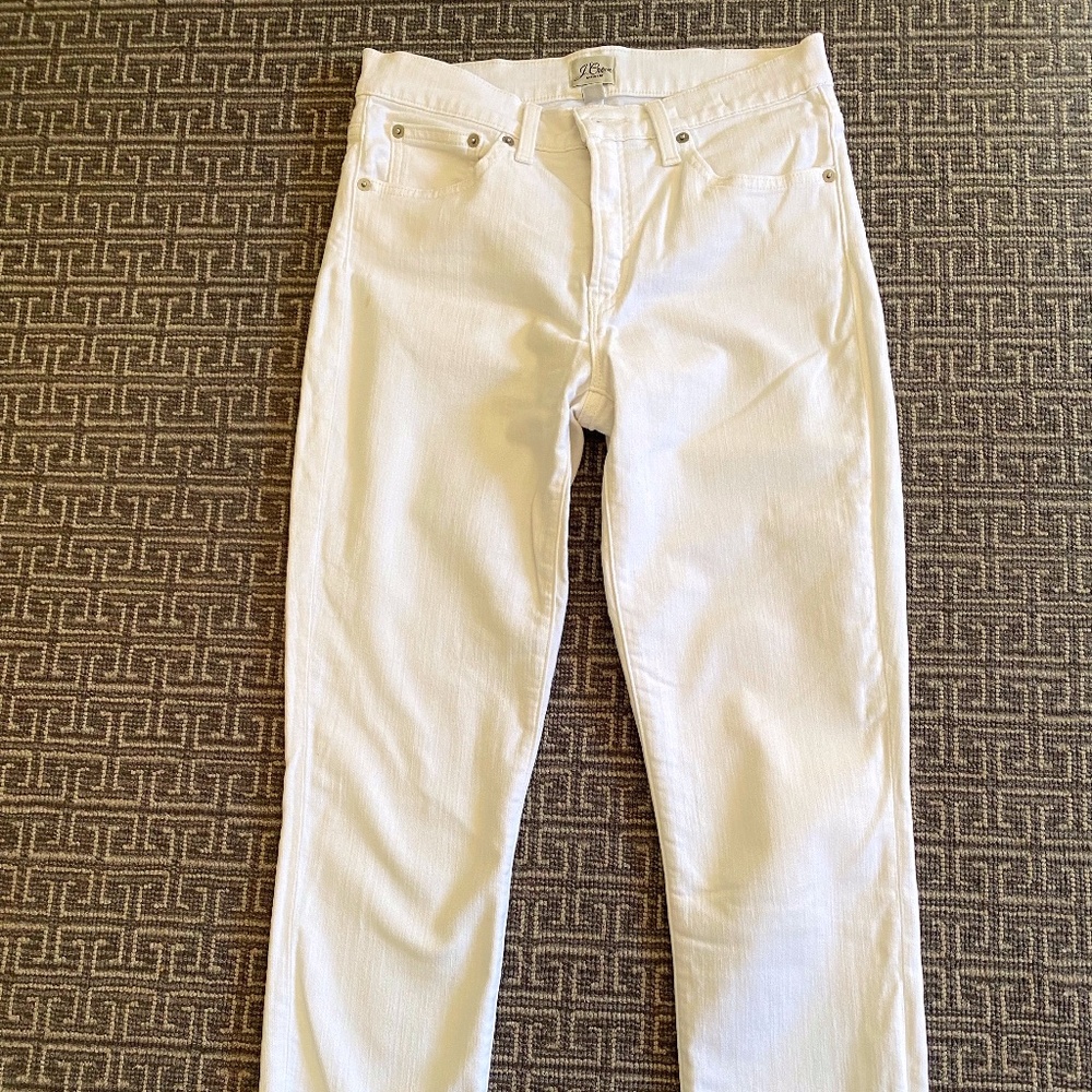 J. Crew White Skinny Jeans